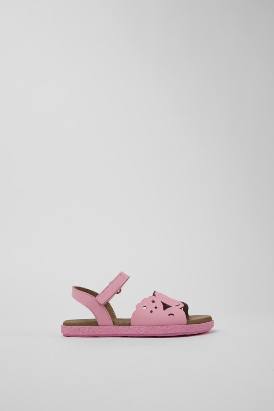 Camper Sandalias | Sandalia De Piel Rosa