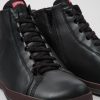 Camper Zapatos Casual | Botines Negros De Piel Para Hombre