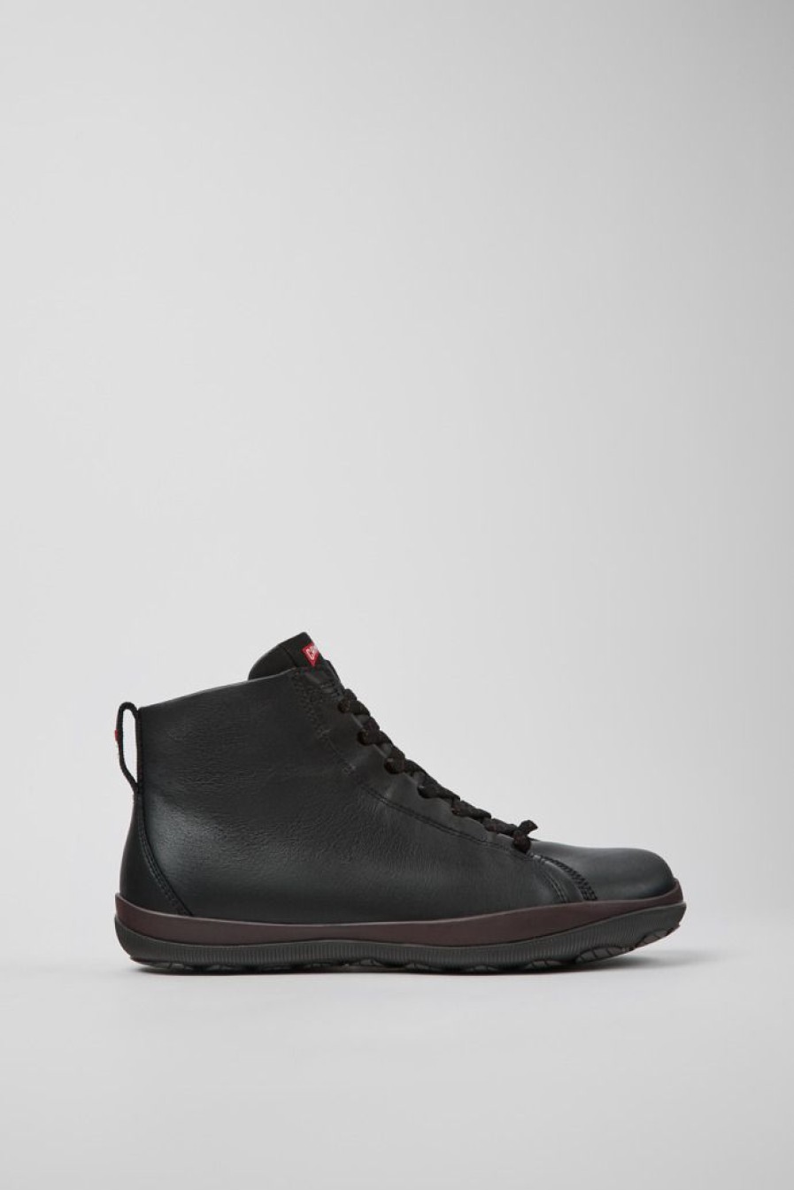 Camper Zapatos Casual | Botines Negros De Piel Para Hombre