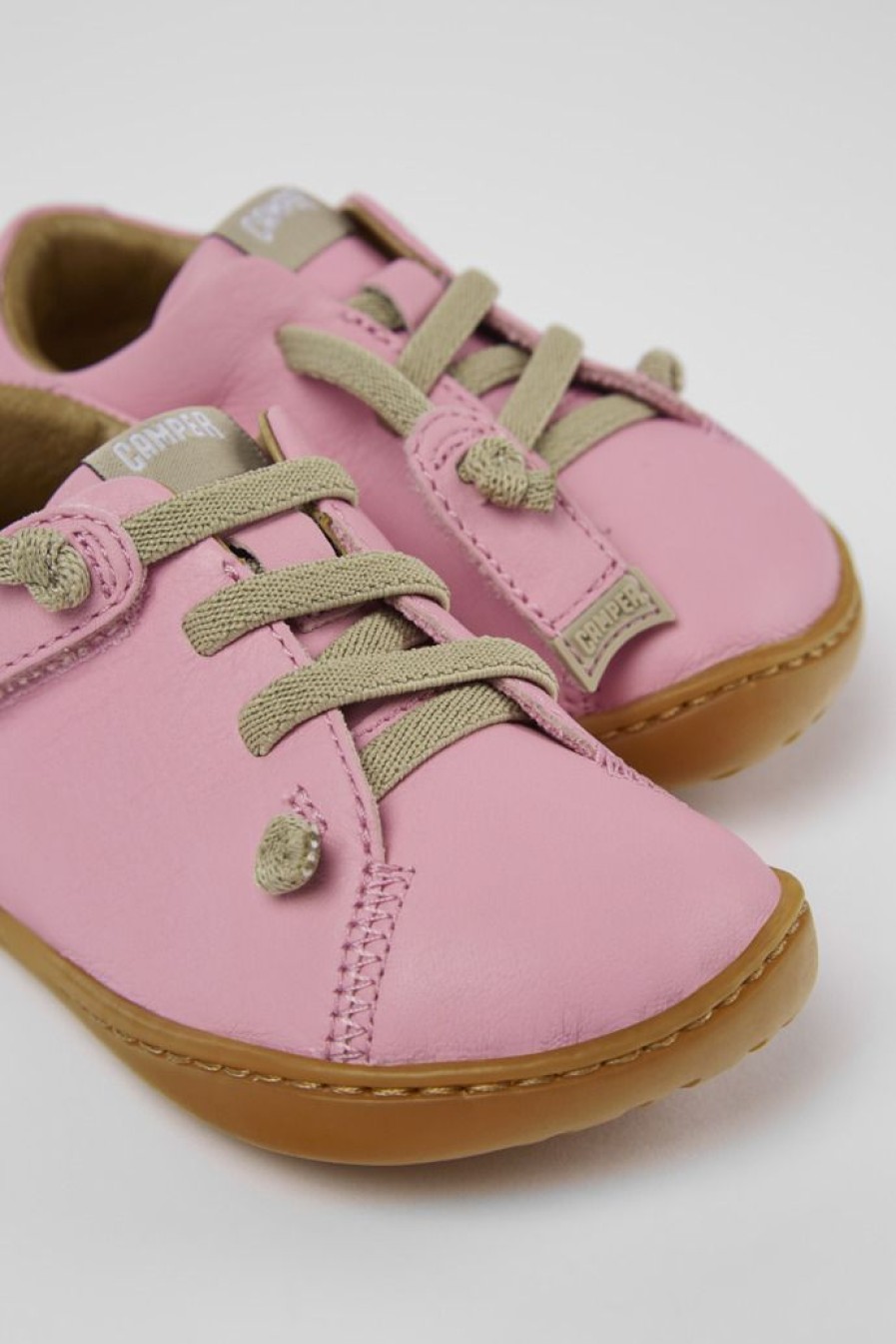 Camper Zapatillas | Zapatos De Piel Rosa