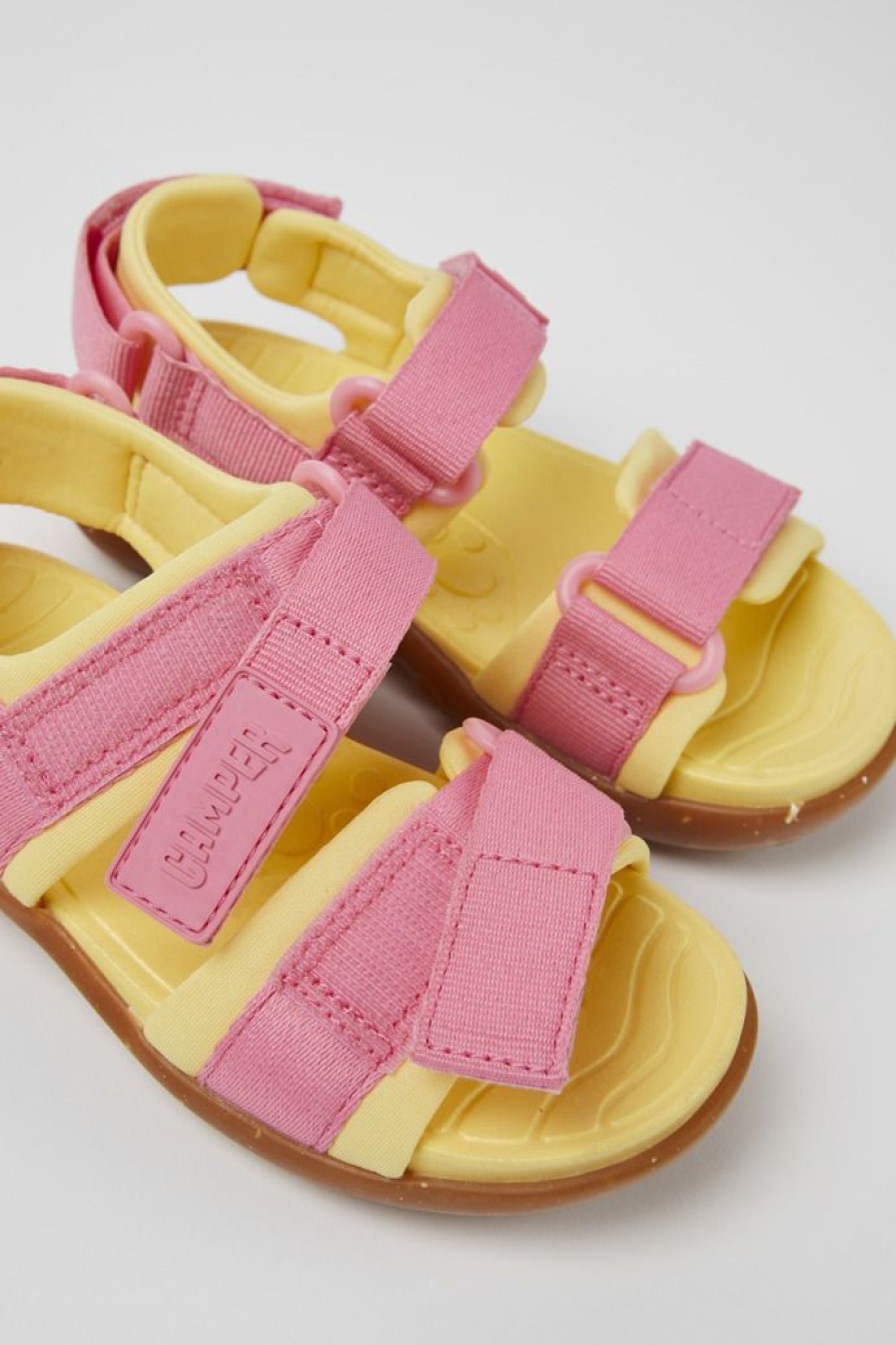 Camper Sandalias | Sandalias Multicolores De Tejido Para Ninos