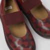 Camper Bailarinas | Merceditas Burdeos De Piel Para Ninos