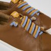 Camper Zapatos De Cordones | Zapato Abierto De Piel Marron