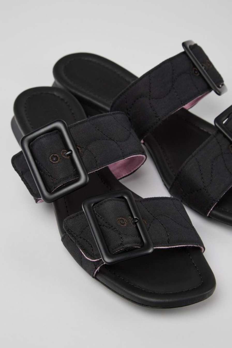 Camper Sandalias | Sandalias De Pet Reciclado Negras Para Mujer