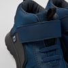 Camper Zapatillas | Botines Azul Oscuro De Tejido Y Piel Para Ninos