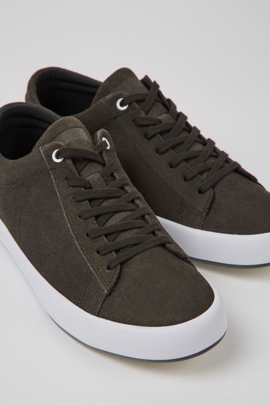 Camper Zapatillas | Sneakers Grises De Nobuk Para Hombre