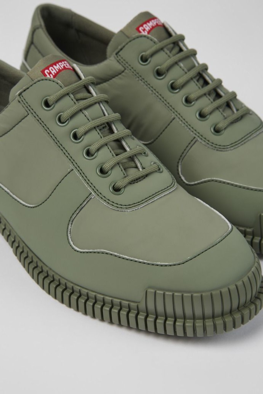 Camper Zapatos De Vestir | Zapatos Verdes De Piel Reciclada Para Hombre