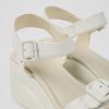 Camper Sandalias | Sandalias De Piel Blancas Para Mujer