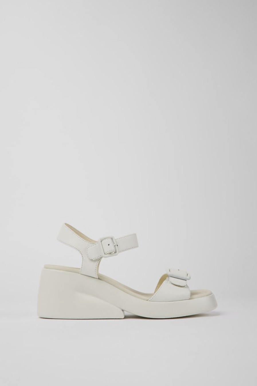 Camper Sandalias | Sandalias De Piel Blancas Para Mujer