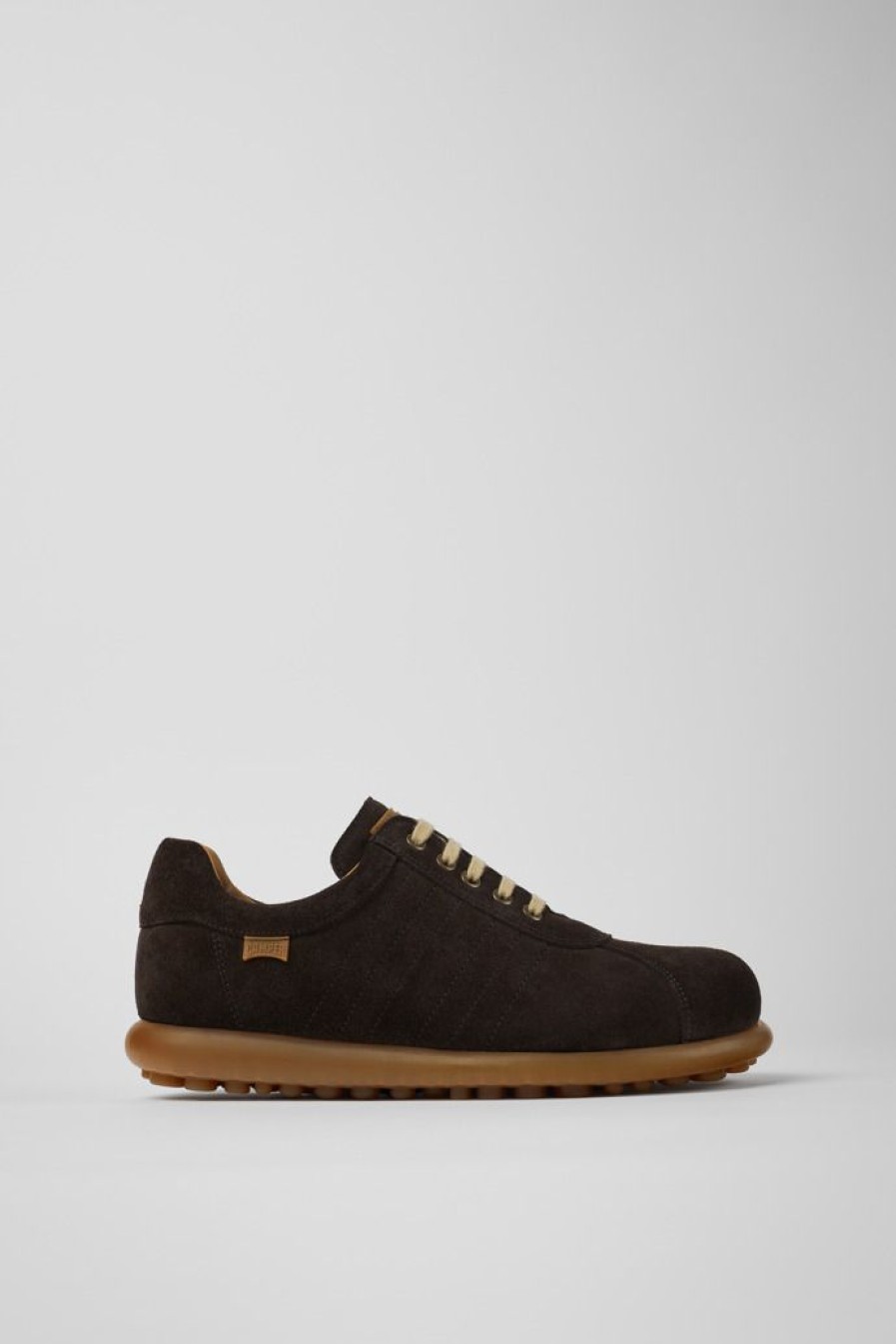 Camper Zapatos Casual | Zapatos Grises De Nobuk Vegetal Para Hombre