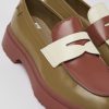 Camper Zapatos De Vestir | Mocasin De Piel Multicolor Para Mujer