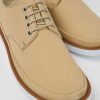 Camper Zapatos Casual | Zapatos Beige De Tejido Y Nobuk Para Hombre