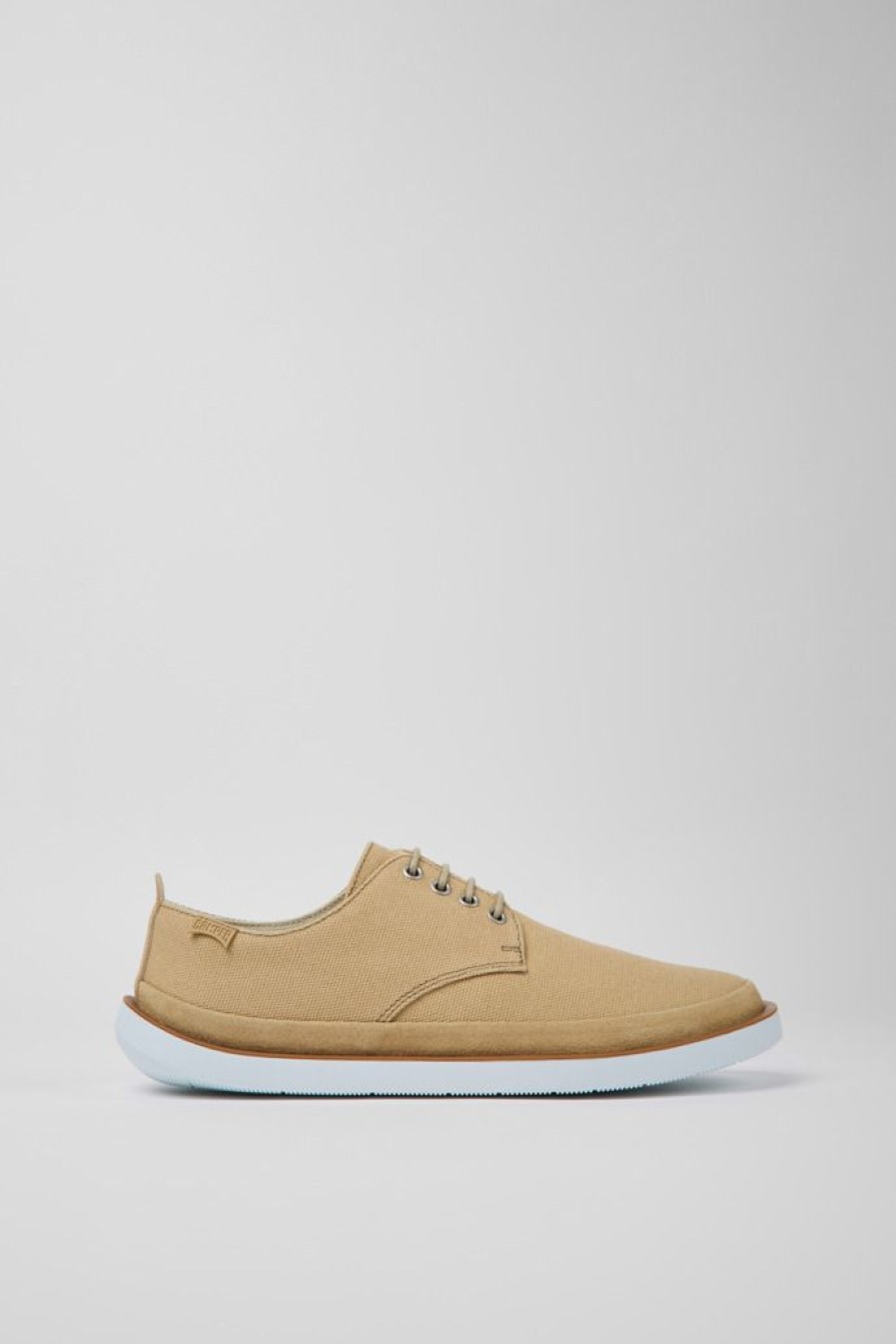 Camper Zapatos Casual | Zapatos Beige De Tejido Y Nobuk Para Hombre