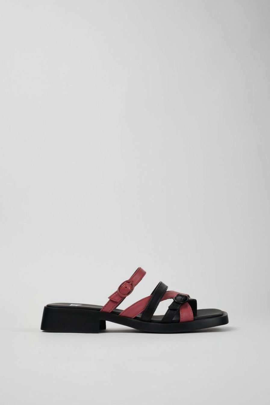 Camper Sandalias | Sandalia Sin Puntera De Piel Multicolor Para Mujer