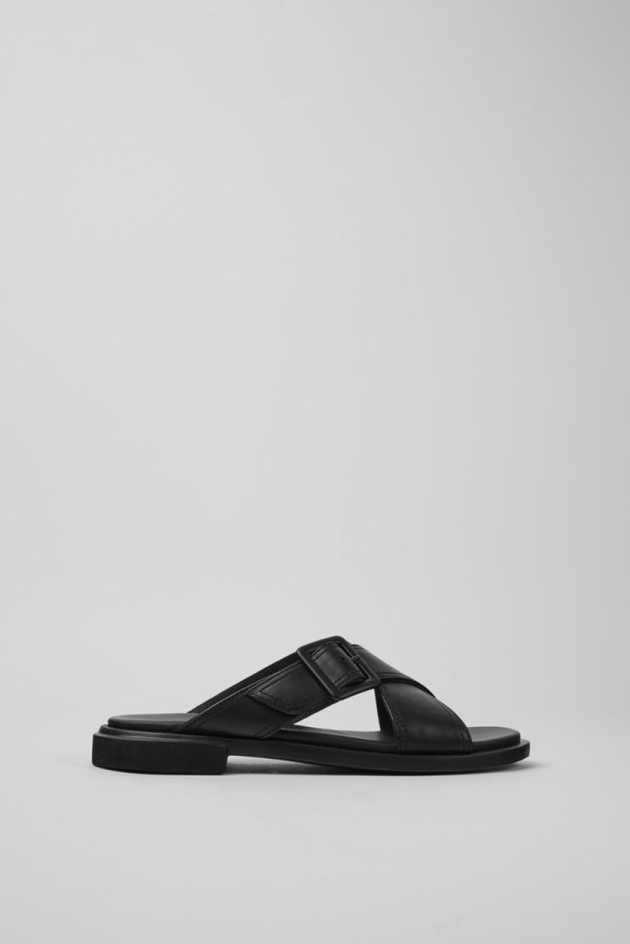 Camper Sandalias | Sandalias De Piel Negras Para Mujer