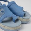 Camper Sandalias | Sandalias Azules De Tejido Para Mujer