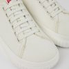 Camper Zapatillas | Zapato De Tejido Blanco Para Mujer