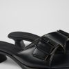 Camper Sandalias | Sandalia De Piel Negra Para Mujer