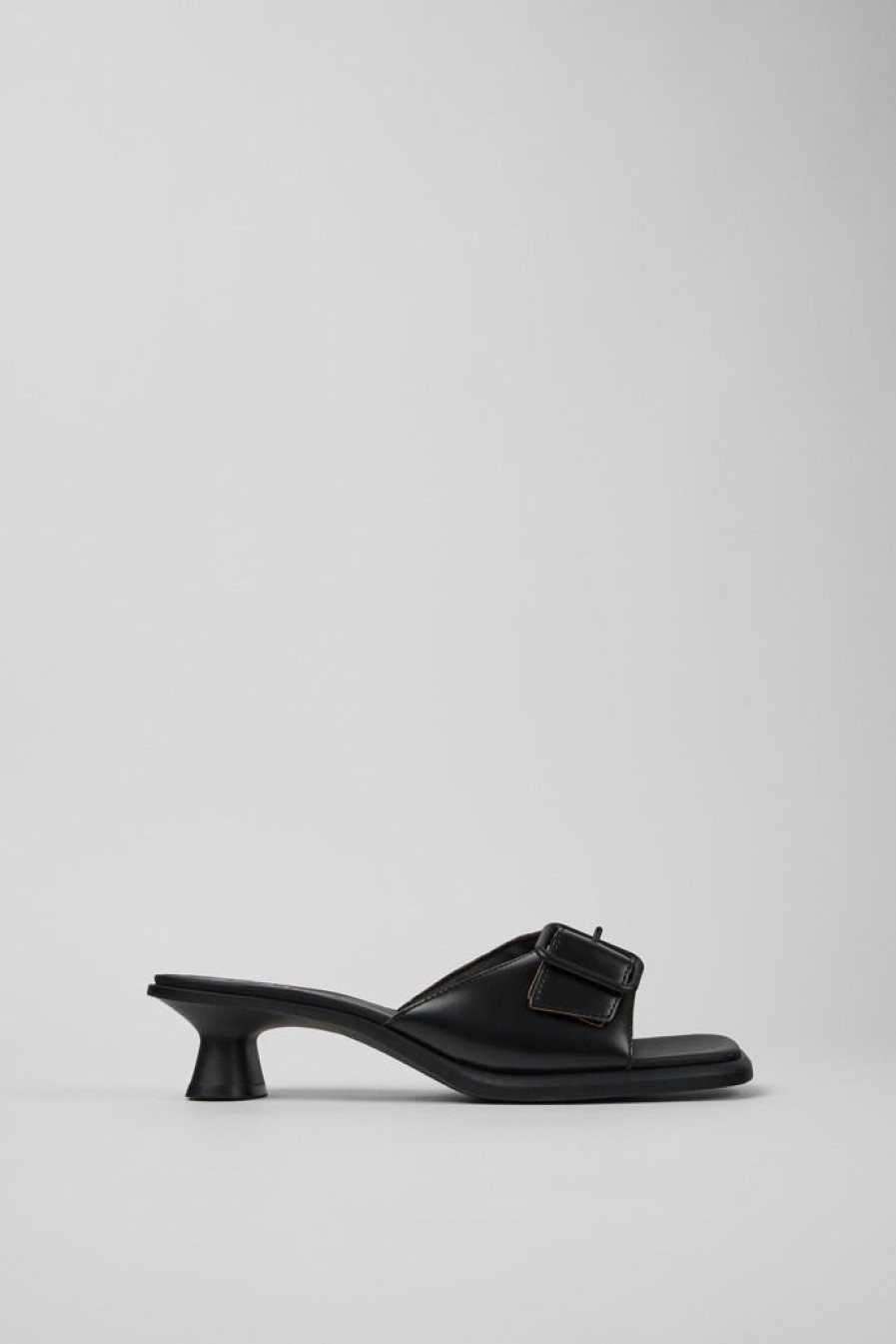 Camper Sandalias | Sandalia De Piel Negra Para Mujer