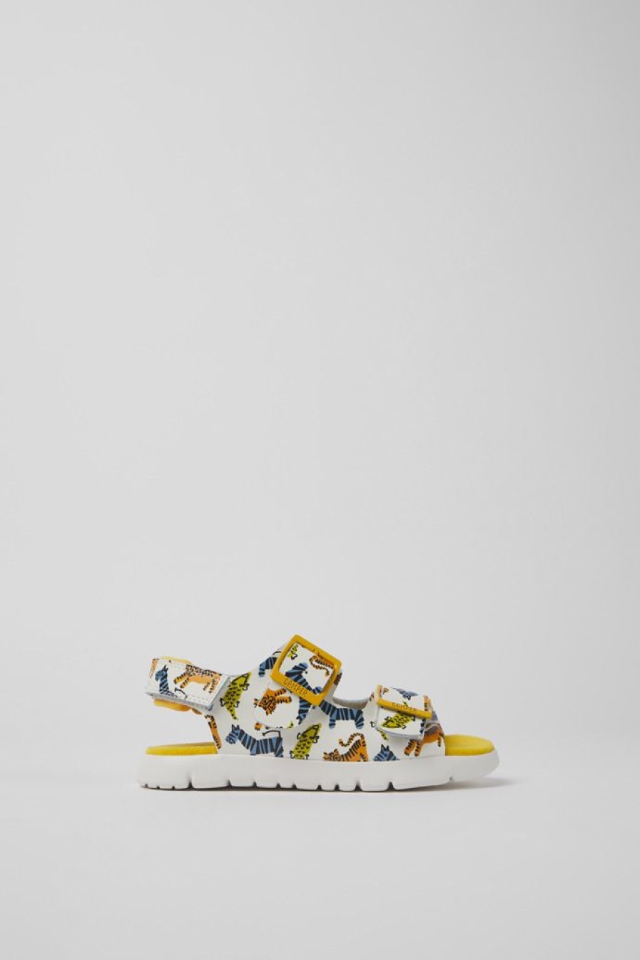 Camper Sandalias | Sandalias Multicolores De Piel Para Ninos