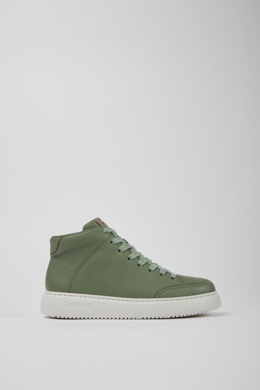 Camper Zapatillas | Sneakers Verdes De Piel Para Mujer