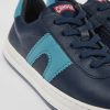 Camper Zapatillas | Sneakers Azul Oscuro De Piel Para Ninos