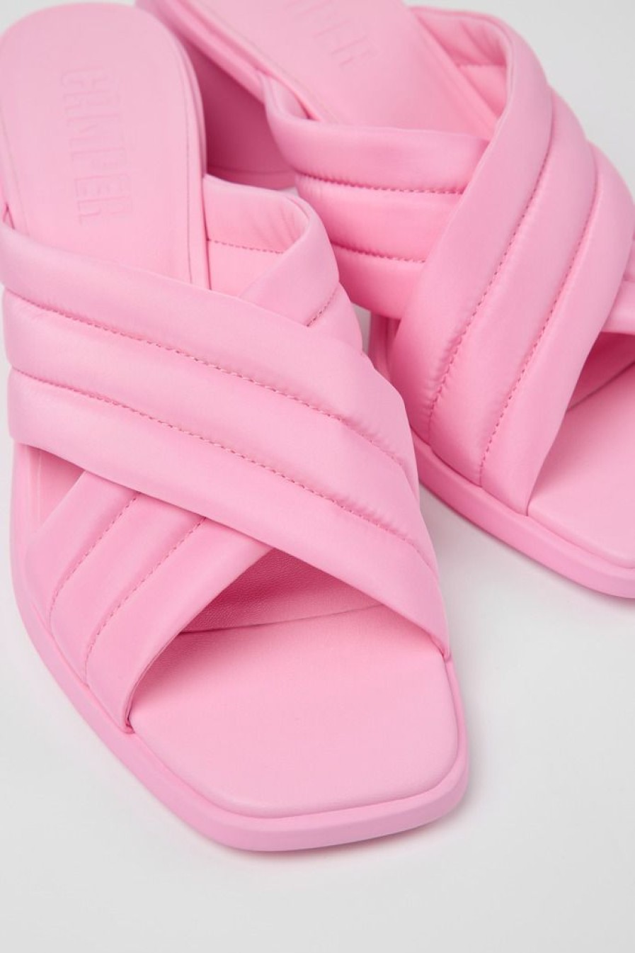 Camper Sandalias | Sandalia Con Tira Cruzada De Tejido Para Mujer