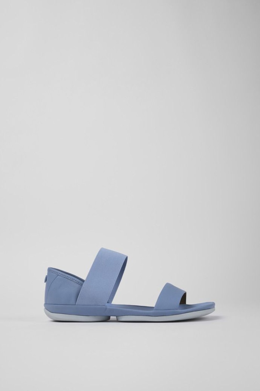 Camper Sandalias | Sandalia De Piel Azul Para Mujer