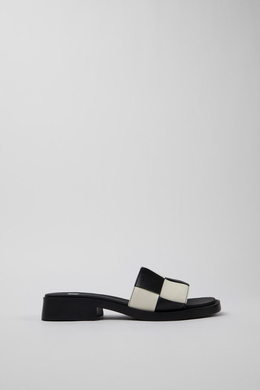 Camper Sandalias | Chancla De Piel Multicolor Para Mujer