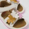 Camper Sandalias | Sandalia De Piel Blanca