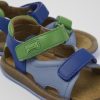 Camper Sandalias | Sandalia De Piel Multicolor Con Dos Tiras