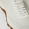 Camper Zapatillas | Sneakers Blancas De Piel Sin Tenir Para Mujer