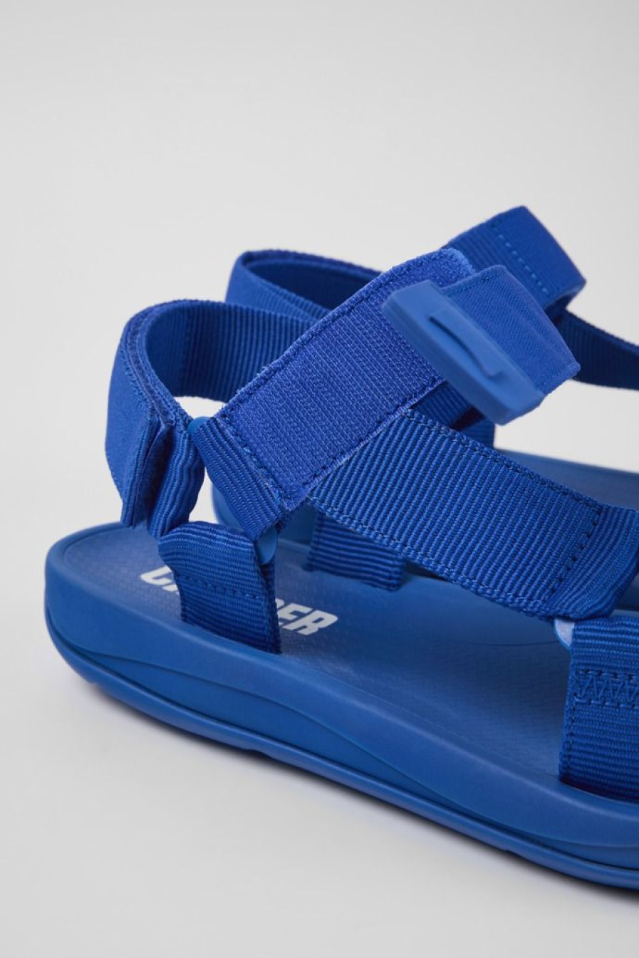 Camper Sandalias | Sandalia De Tejido Azul Para Hombre