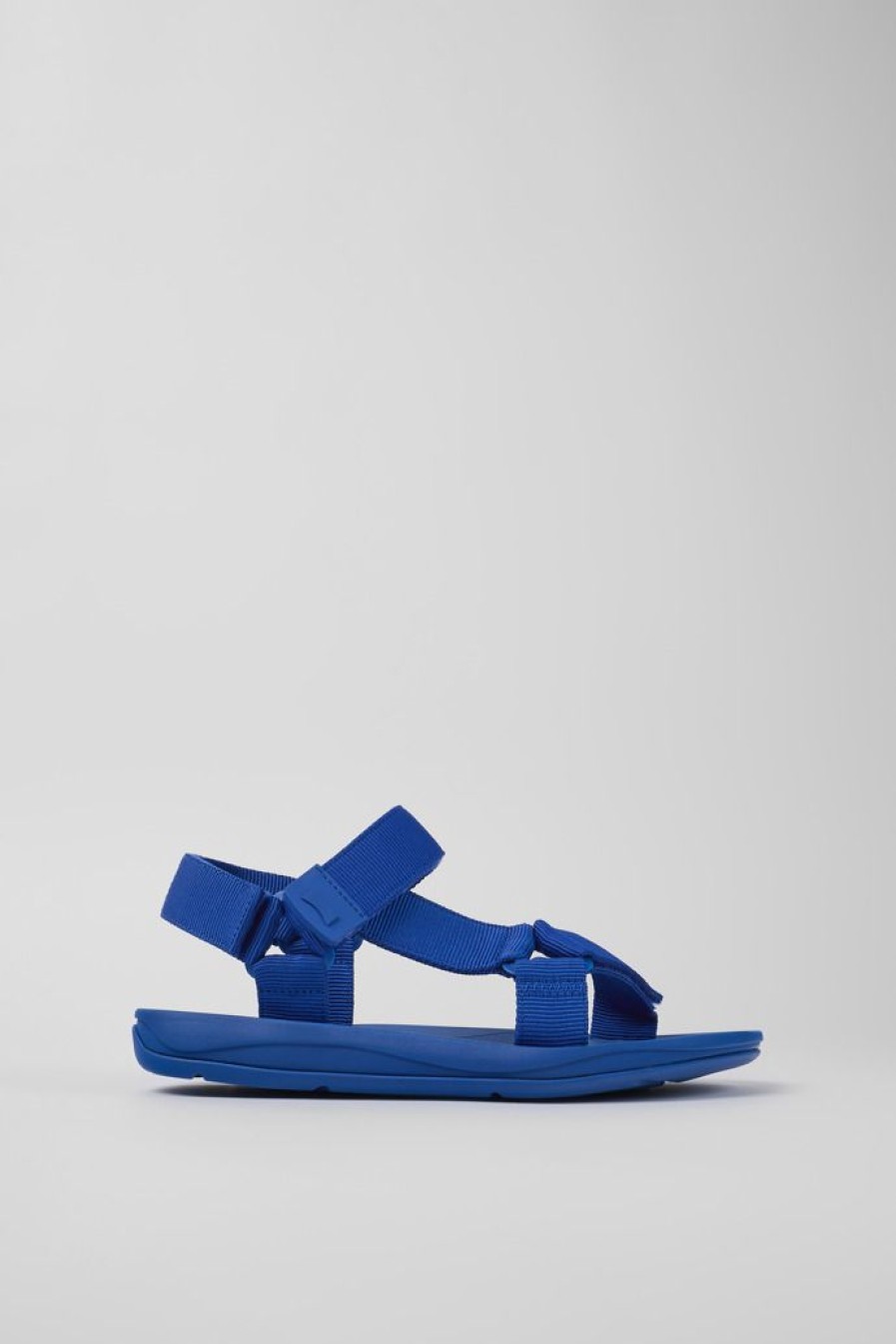 Camper Sandalias | Sandalia De Tejido Azul Para Hombre