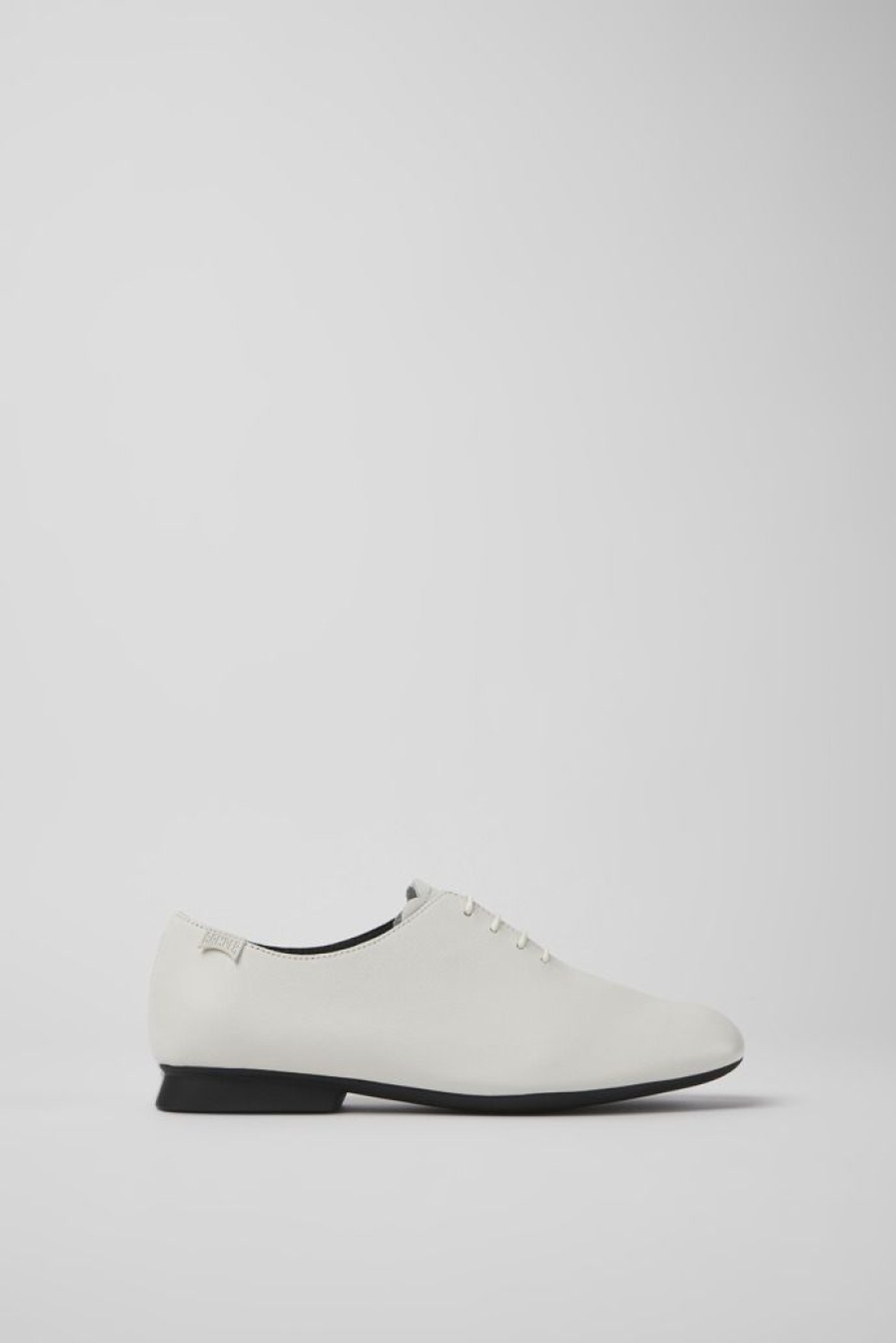 Camper Zapatos Planos | Zapatos De Piel Blancos Para Mujer