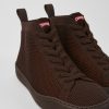 Camper Zapatillas | Sneakers Burdeos De Punto De Una Pieza Para Hombre