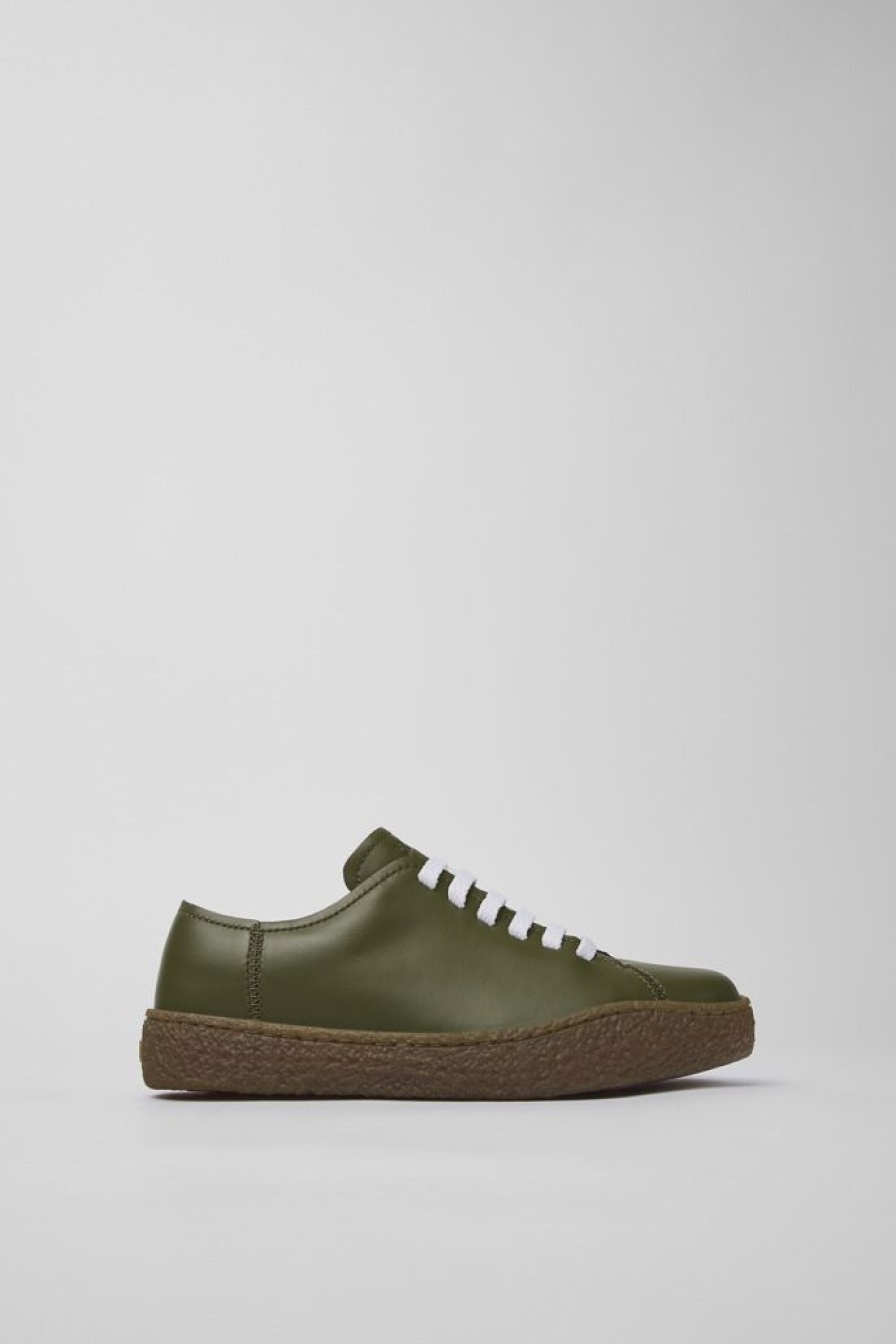 Camper Zapatillas | Sneaker De Piel Verde Para Mujer