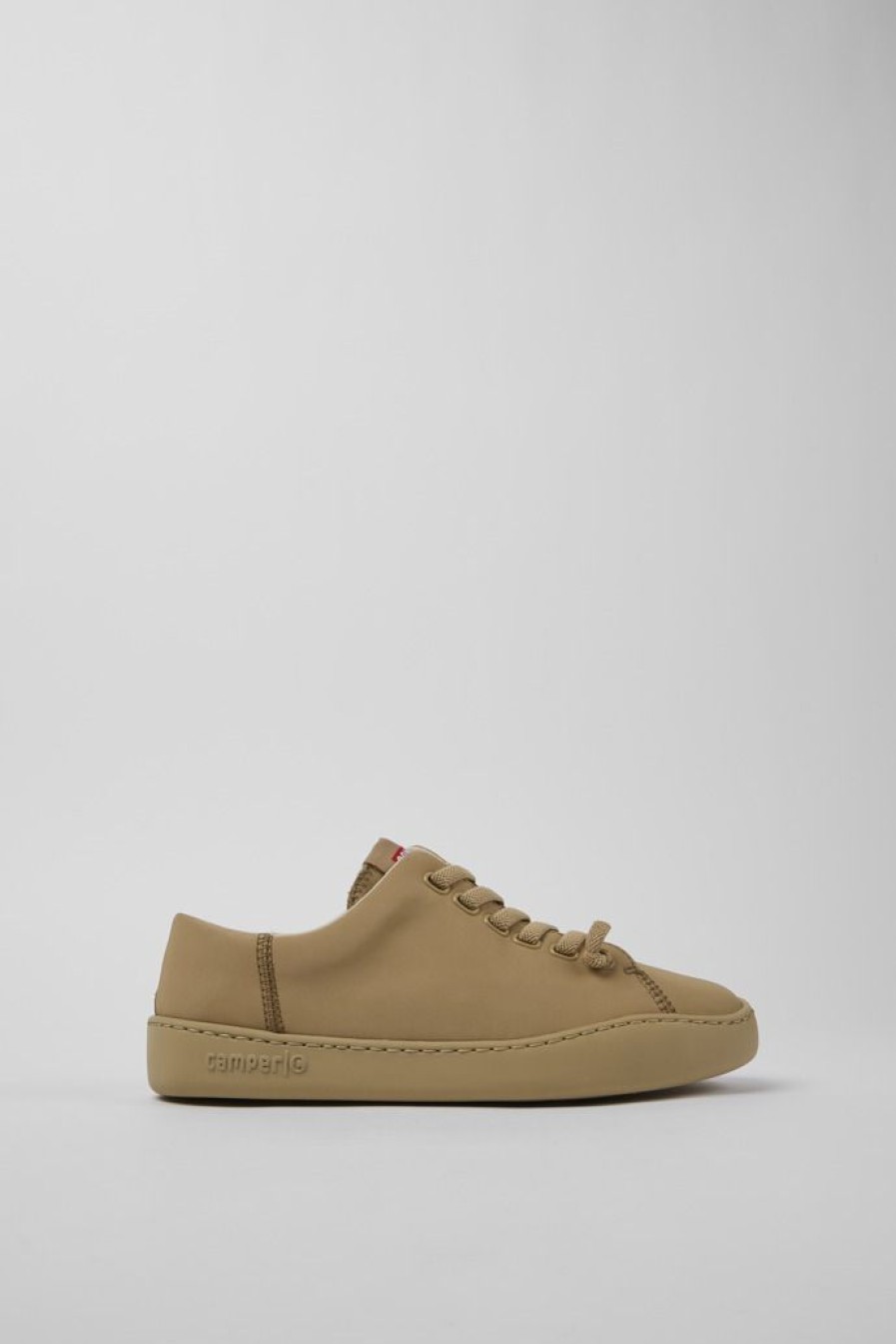 Camper Zapatillas | Sneaker De Tejido Beige Para Mujer