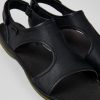 Camper Sandalias | Sandalia De Piel Negra Para Mujer