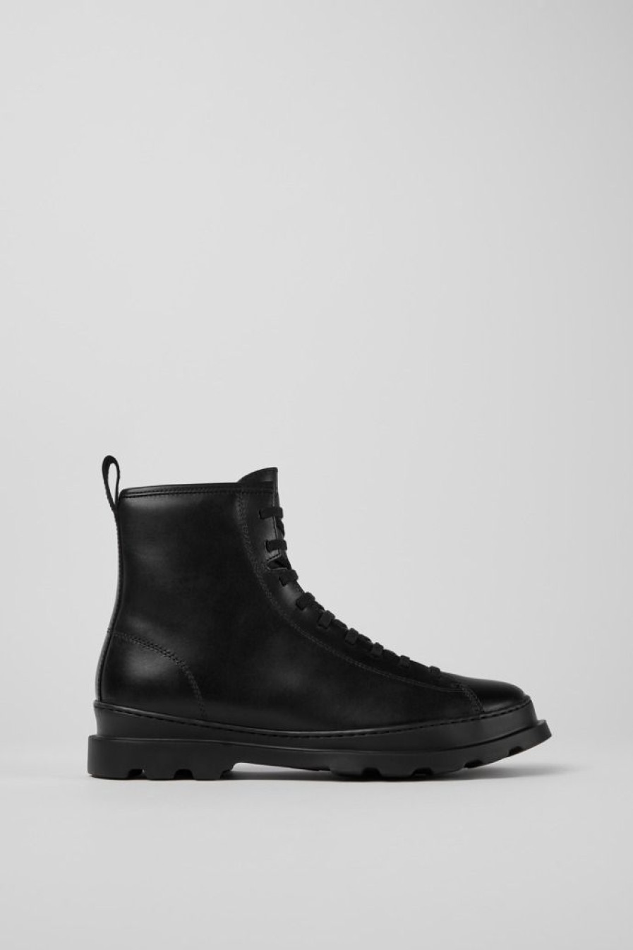 Camper Zapatos De Vestir | Bota De Cordones Negra Para Hombre