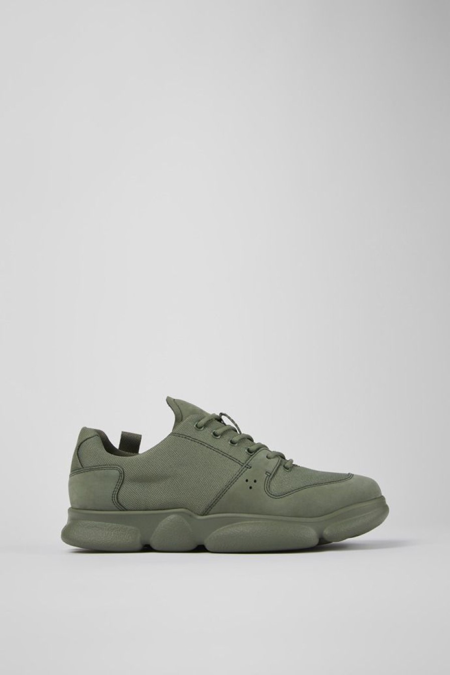 Camper Zapatillas | Sneaker Verde De Piel Y Pet Reciclado Para Hombre