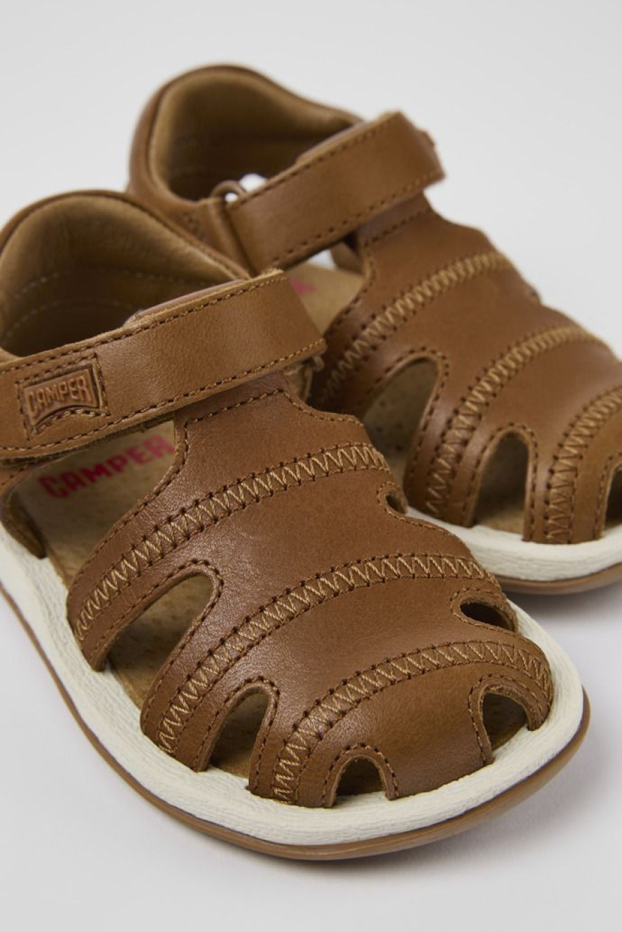 Camper Sandalias | Sandalia De Piel Marron