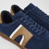 Camper Zapatillas | Sneaker De Nobuk/Piel Azul Para Hombre