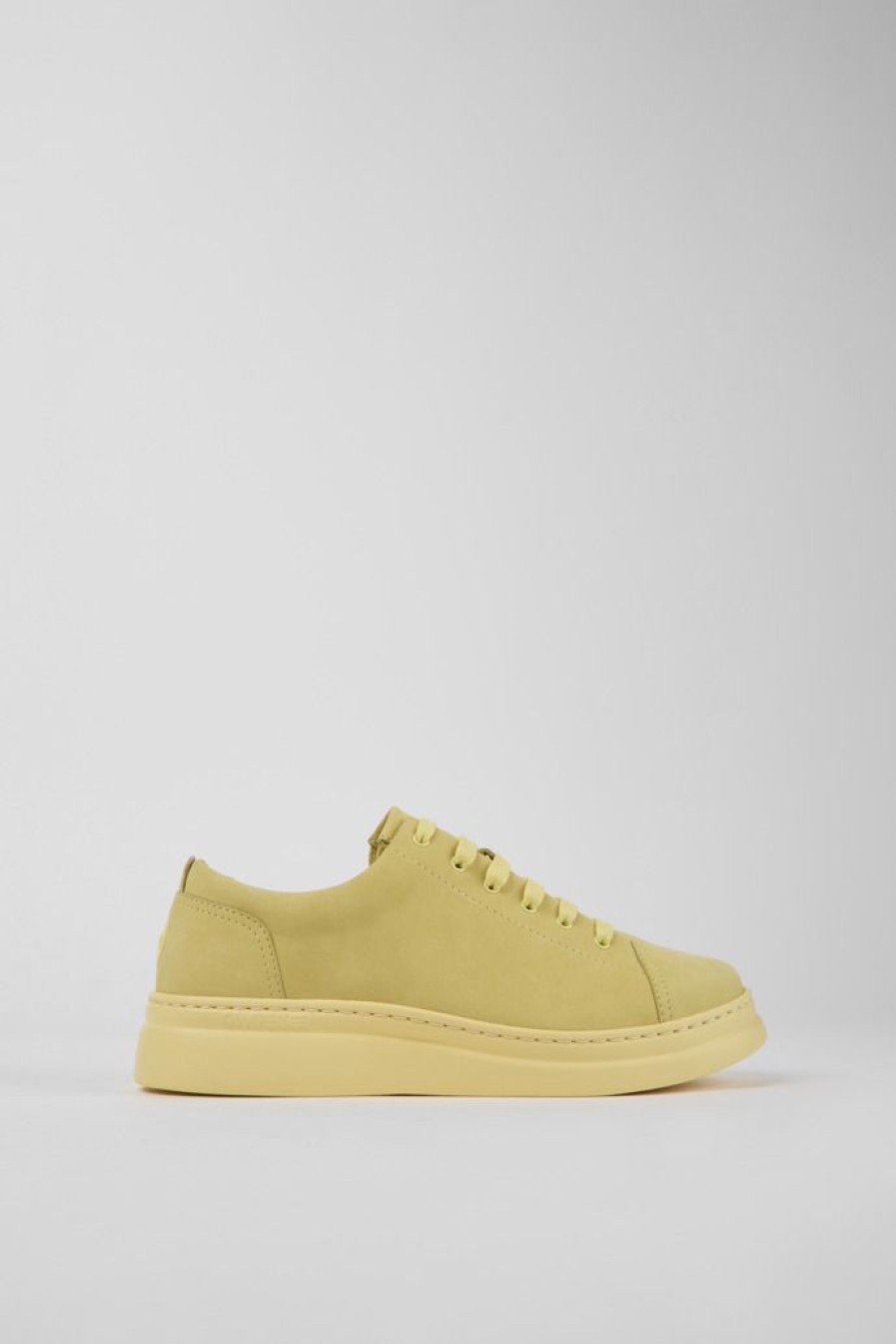 Camper Zapatillas | Sneakers De Nobuk Amarillas Para Mujer