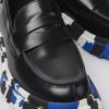 Camper Zapatos De Vestir | Mocasin De Piel Negro Para Mujer