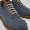 Camper Zapatos Casual | Sneaker Oxford De Nobuk Azul Para Hombre