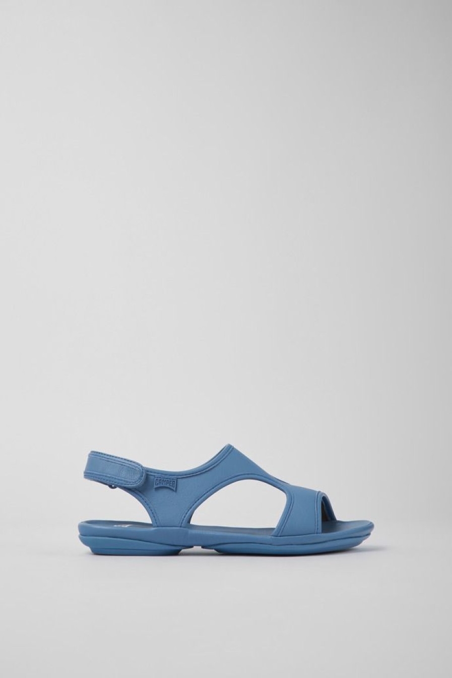 Camper Sandalias | Sandalias De Piel Azules Para Mujer