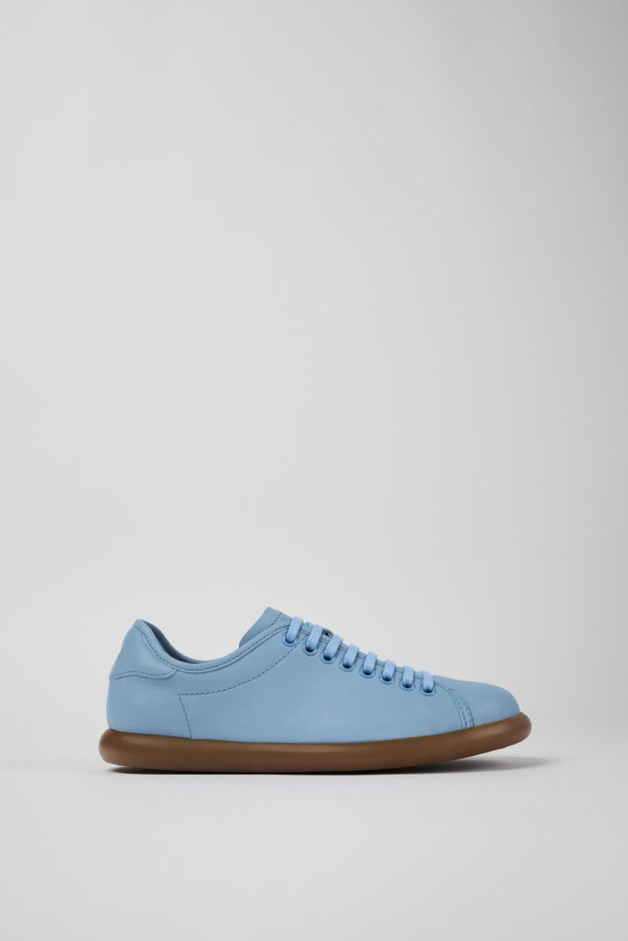 Camper Zapatillas | Sneaker De Piel Azul Para Mujer