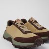 Camper Zapatillas | Sneaker Beige De Pet Reciclado Y Nobuk Para Hombre