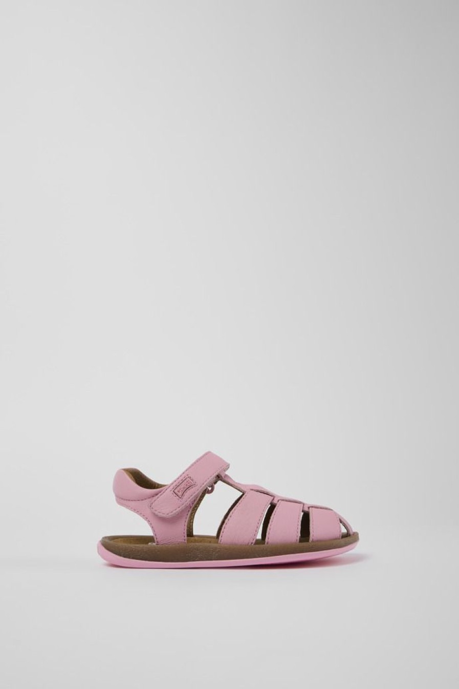 Camper Sandalias | Sandalia De Piel Rosa